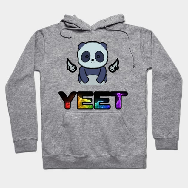 Cute Baby Panda Bear - Yeet - Kids Trendy Style Hoodie by MaystarUniverse